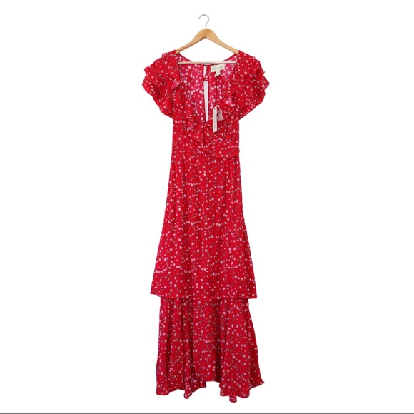 Cleobella Red Maxi Dress - Picture 6 of 11